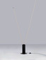 Preview: Nova Luce LED Stehleuchte Kimolia 49W warmweiss 3000K Schwarz Aluminium 181cm 9088145