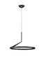 Preview: Nova Luce LED Pendelleuchte Tilia dimmbar 31W CCT warm-/neutralweiss 2700/3000/4000K Schwarz Aluminium Ø60cm 9088148
