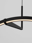 Preview: Nova Luce LED Pendelleuchte Tilia dimmbar 31W CCT warm-/neutralweiss 2700/3000/4000K Schwarz Aluminium Ø60cm 9088148