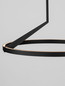 Preview: Nova Luce LED Pendelleuchte Tilia dimmbar 31W CCT warm-/neutralweiss 2700/3000/4000K Schwarz Aluminium Ø60cm 9088148