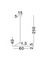Preview: Nova Luce LED Pendelleuchte Tilia dimmbar 31W CCT warm-/neutralweiss 2700/3000/4000K Schwarz Aluminium Ø60cm 9088148