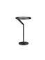 Preview: Nova Luce LED Tischleuchte Tilia dimmbar 16W warmweiss 3000K Schwarz Aluminium Ø22cm 9088149