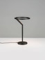 Preview: Nova Luce LED Tischleuchte Tilia dimmbar 16W warmweiss 3000K Schwarz Aluminium Ø22cm 9088149
