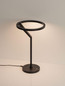 Preview: Nova Luce LED Tischleuchte Tilia dimmbar 16W warmweiss 3000K Schwarz Aluminium Ø22cm 9088149