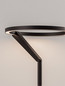 Preview: Nova Luce LED Tischleuchte Tilia dimmbar 16W warmweiss 3000K Schwarz Aluminium Ø22cm 9088149