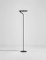 Preview: Nova Luce LED Stehleuchte Tilia dimmbar 26W warmweiss 3000K Schwarz Aluminium 168cm 9088150