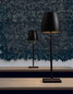 Preview: Nova Luce LED Akku-Tischleuchte Colt dimmbar 2W warmweiss 3000K USB IP54 Anthrazit Aluminium Ø11cm 9121912