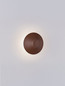Preview: Nova Luce LED Außen-Wandleuchte Alux 11W warmweiss 3000K IP54 salzwasserfest Cortenstahl Aluminium Ø16cm 9136408