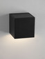 Preview: Nova Luce LED Außen-Wandleuchte Rob 11W warmweiss 3000K IP54 salzwasserfest Schwarz Aluminium 12x12cm 9136409