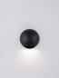 Preview: Nova Luce LED Außen-Wandleuchte Passo 3W warmweiss 3000K IP65 salzwasserfest Schwarz Aluminium Ø12cm 9136410