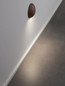 Preview: Nova Luce LED Außen-Wandleuchte Passo 3W warmweiss 3000K IP65 salzwasserfest Cortenstahl Aluminium Ø12cm 9136412