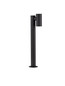 Preview: Nova Luce LED Wegeleuchte Pec schwenkbar 8W warmweiss 3000K IP65 salzwasserfest Schwarz Aluminium 70cm 9136420