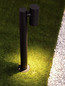 Preview: Nova Luce LED Wegeleuchte Pec schwenkbar 8W warmweiss 3000K IP65 salzwasserfest Schwarz Aluminium 70cm 9136420