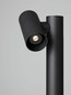 Preview: Nova Luce LED Wegeleuchte Pec schwenkbar 8W warmweiss 3000K IP65 salzwasserfest Schwarz Aluminium 70cm 9136420