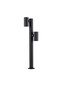 Preview: Nova Luce LED Wegeleuchte Pec schwenkbar 13W warmweiss 3000K IP65 salzwasserfest Schwarz Aluminium 90cm 9136421