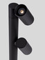 Preview: Nova Luce LED Wegeleuchte Pec schwenkbar 13W warmweiss 3000K IP65 salzwasserfest Schwarz Aluminium 90cm 9136421