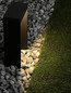 Preview: Nova Luce LED Sockelleuchte Alley 8W warmweiss 3000K IP65 salzwasserfest Anthrazit Aluminium 30cm 9136422