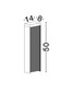Preview: Nova Luce LED Wegeleuchte Alley 8W warmweiss 3000K IP65 salzwasserfest Anthrazit Aluminium 50cm 9136423