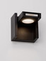Preview: Nova Luce LED Außen-Wandleuchte Kioo 10W warmweiss 3000K IP65 salzwasserfest Schwarz Aluminium Holz 14x14cm 9136427
