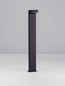 Preview: Nova Luce LED Wegeleuchte Rob 13W warmweiss 3000K IP65 salzwasserfest Schwarz Aluminium 90cm 9136430