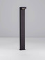 Preview: Nova Luce LED Wegeleuchte Rob 13W warmweiss 3000K IP65 salzwasserfest Schwarz Aluminium 90cm 9136430