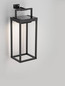 Preview: Nova Luce LED Akku-Stehleuchte Tegolo dimmbar 2W warmweiss 3000K USB IP54 Anthrazit Aluminium 39cm 9136431