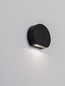 Preview: Nova Luce LED Außen-Wandleuchte Sango 4W warmweiss 3000K IP54 salzwasserfest Schwarz Aluminium 10x8,5cm 9136433