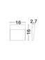 Preview: Nova Luce LED Außen-Wandleuchte Fem 5W warmweiss 3000K IP54 salzwasserfest Schwarz Aluminium 16x16cm 9136440