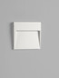 Preview: Nova Luce LED Außen-Wandleuchte Fem 5W warmweiss 3000K IP54 salzwasserfest Weiß Aluminium 16x16cm 9136441