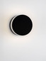Preview: Nova Luce LED Außen-Wandleuchte Airy 8W warmweiss 3000K IP54 salzwasserfest Schwarz Aluminium Ø15cm 9136443