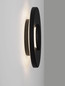 Preview: Nova Luce LED Außen-Wandleuchte Cico 12W warmweiss 3000K IP65 salzwasserfest Schwarz Aluminium Ø24cm 9136446