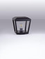 Preview: Nova Luce Sockelleuchte Opu E27 IP54 salzwasserfest Anthrazit Aluminium 26cm 9136449