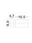 Preview: Nova Luce LED Fassadenleuchte Dio 4W warmweiss 3000K IP65 Weiß Aluminium 15,5x8,5cm 9136451