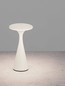 Preview: Nova Luce LED Akku-Tischleuchte Grigio dimmbar 2W CCT extra-warm-/warmweiss 2200/2700/3000K IP54 Weiß Aluminium Ø10cm 9136453