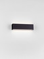 Preview: Nova Luce LED Außen-Wandleuchte Allure 22W warmweiss 3000K IP65 salzwasserfest Schwarz Aluminium 26x6,5cm 9136456