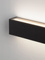 Preview: Nova Luce LED Außen-Wandleuchte Allure 22W warmweiss 3000K IP65 salzwasserfest Schwarz Aluminium 26x6,5cm 9136456