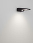 Preview: Nova Luce LED Solar-Wandleuchte Tek 1W warmweiss 3000K Bewegungsmelder IP54 Schwarz Aluminium 19x11cm 9136460