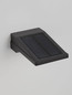 Preview: Nova Luce LED Solar-Wandleuchte Tek 1W warmweiss 3000K Bewegungsmelder IP54 Schwarz Aluminium 19x11cm 9136460
