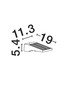 Preview: Nova Luce LED Solar-Wandleuchte Tek 1W warmweiss 3000K Bewegungsmelder IP54 Schwarz Aluminium 19x11cm 9136460