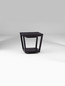 Preview: Nova Luce LED Solar-Sockelleuchte Cuppa 2W warmweiss 3000K Bewegungsmelder IP54 salzwasserfest Anthrazit Aluminium 24cm 9136464