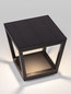 Preview: Nova Luce LED Solar-Sockelleuchte Cuppa 2W warmweiss 3000K Bewegungsmelder IP54 salzwasserfest Anthrazit Aluminium 24cm 9136464