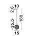 Preview: Nova Luce Pendelleuchte Mirano G9 Messinggold Stahl Glas Ø15cm 9160211