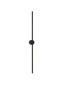 Preview: Nova Luce LED Wandleuchte Cretel 15W warmweiss 3000K IP44 Schwarz Aluminium 90x8cm 9172871