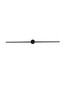 Preview: Nova Luce LED Wandleuchte Cretel 15W warmweiss 3000K IP44 Schwarz Aluminium 90x8cm 9172871