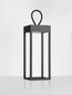 Preview: Nova Luce LED Akku-Stehleuchte Lucia dimmbar 4W warmweiss 3000K USB IP54 salzwasserfest Schwarz Aluminium 30cm 9176104