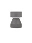 Preview: Nova Luce LED Sockelleuchte Lua 12W warmweiss 3000K IP65 salzwasserfest Schwarz Beton 22cm 9186184
