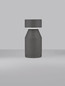 Preview: Nova Luce LED Sockelleuchte Lua 12W warmweiss 3000K IP65 salzwasserfest Schwarz Beton 35,5cm 9186185