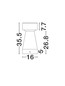 Preview: Nova Luce LED Sockelleuchte Lua 12W warmweiss 3000K IP65 salzwasserfest Schwarz Beton 35,5cm 9186185