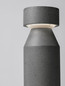 Preview: Nova Luce LED Wegeleuchte Lua 12W warmweiss 3000K IP65 salzwasserfest Schwarz Beton 55,5cm 9186186