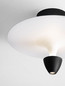 Preview: Nova Luce LED Deckenleuchte Luet 11W warmweiss 3000K Schwarz Weiß Aluminium Ø34cm 9186700